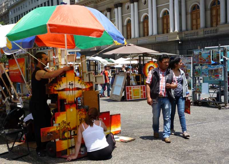 008 Santiago Plaza de Armas Art Market 17th Nov 2012.JPG